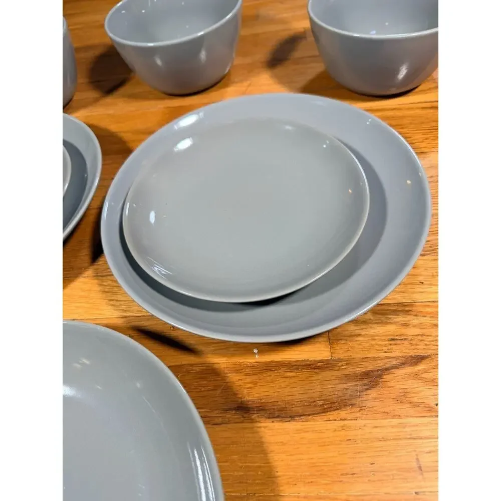 Project 62 Gray Stoneware Dinnerware Set 8 Pc Plates Bowls Target Modern